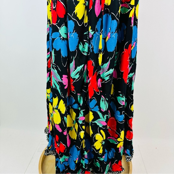 TIXO X Target Black Floral Off Shoulder Maxi Dress Size 28W-30W - Picture 9 of 11